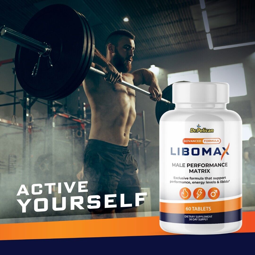 Libomax - Men's Health & Performance- 12 Bottles- 720 Tablets