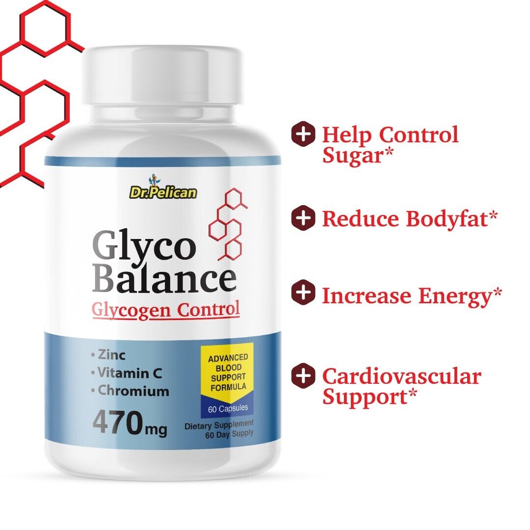 Glyco Balance Glycogen Control- Blood & Heart Support- 60 Capsules