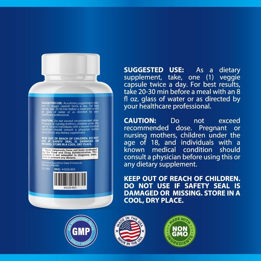 Insupure- Blood & Heart Support- 4 Bottles- 240 Capsules
