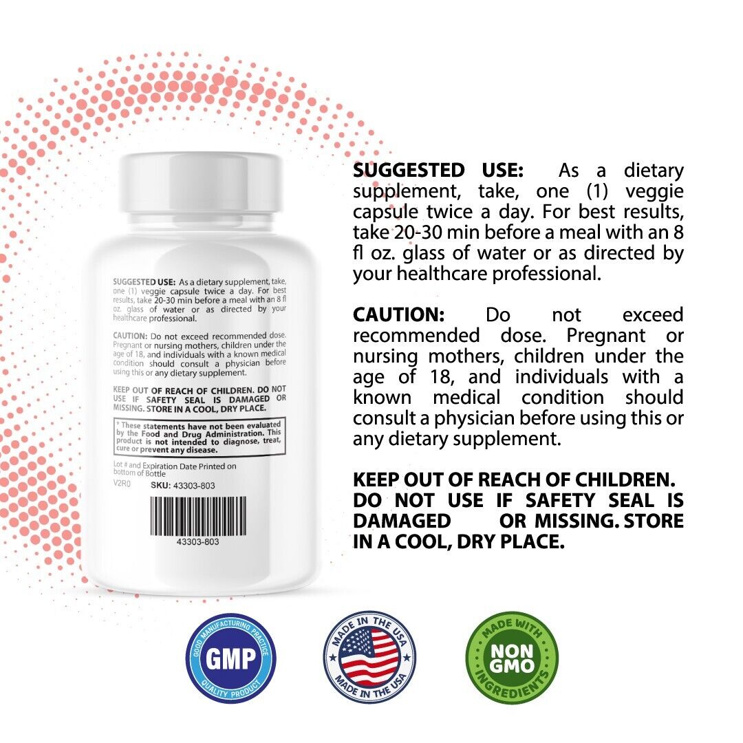 Sugar Shield - Blood Support- 5 Bottles- 300 Capsules