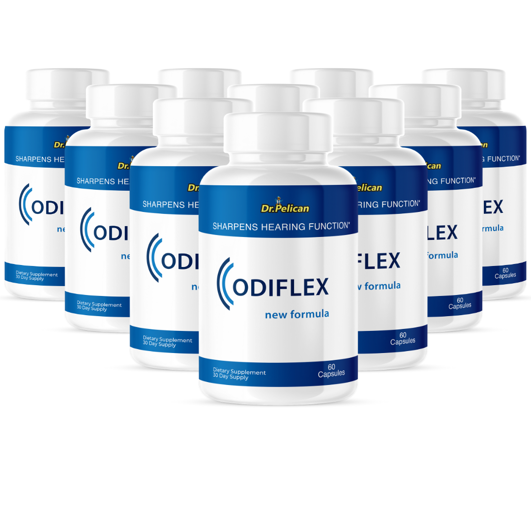 Odiflex- Hearing Support- 10 Bottles- 600 Capsules