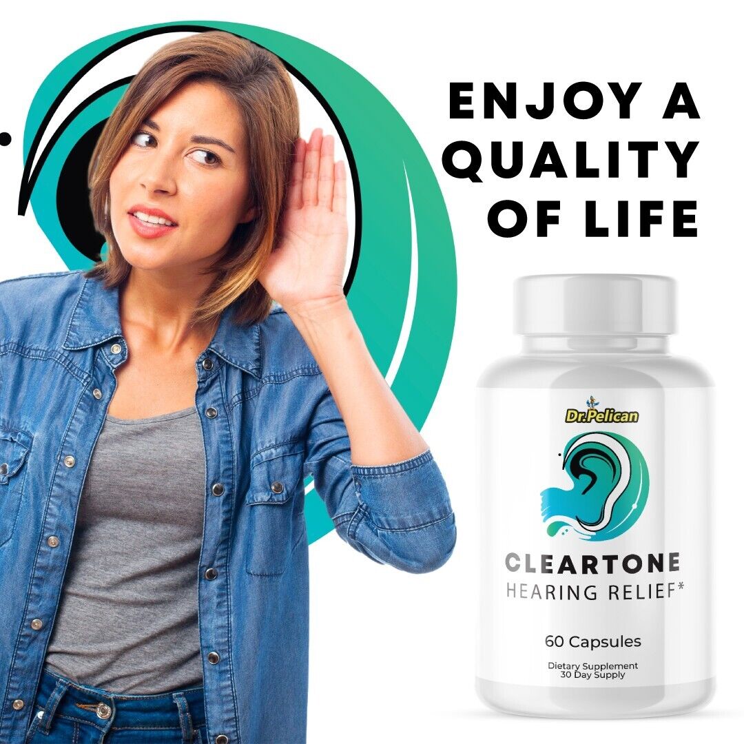 Cleartone- Hearing Support- 2 Bottles- 120 Capsules