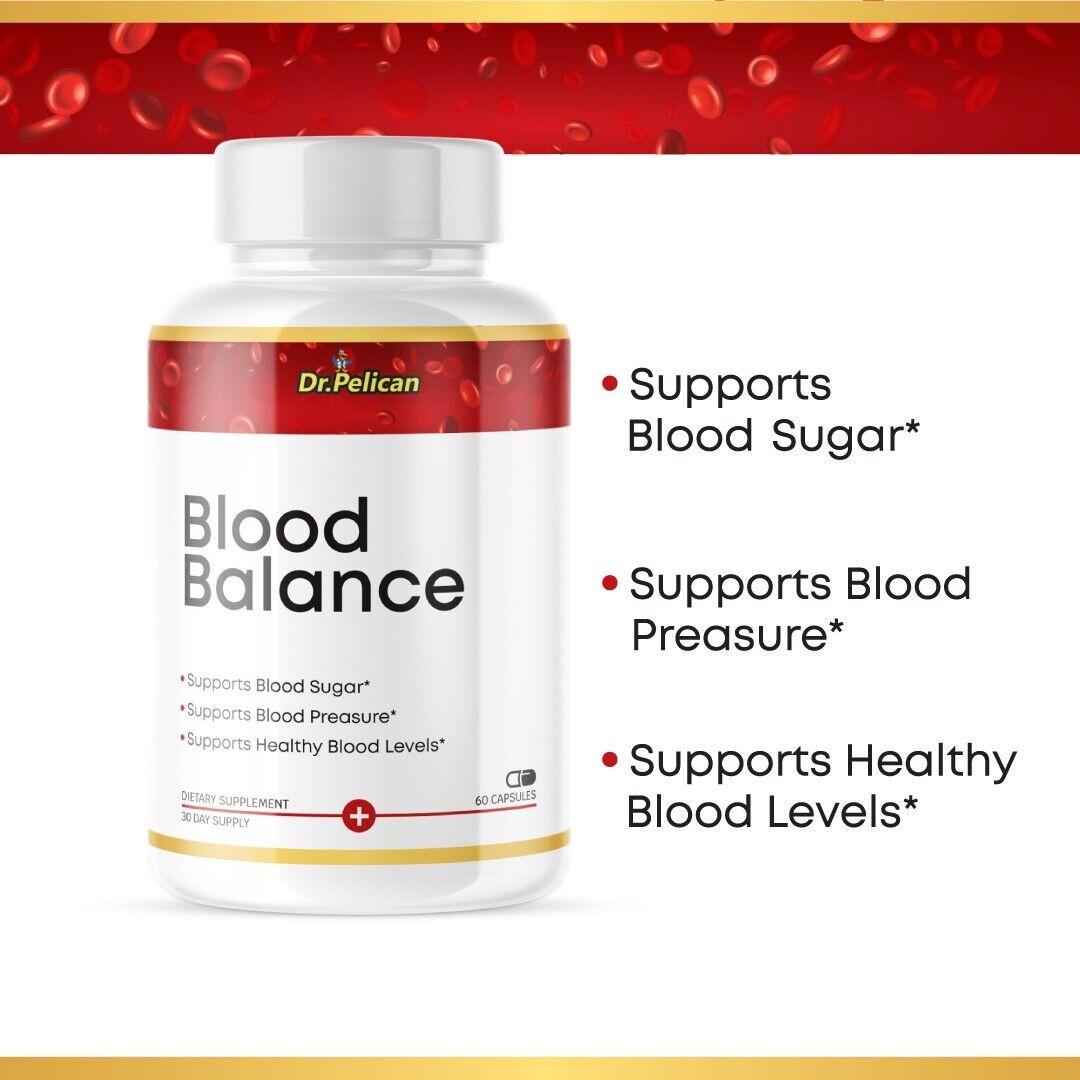 Blood Balance- Blood Support- 5 Bottles- 300 Capsules