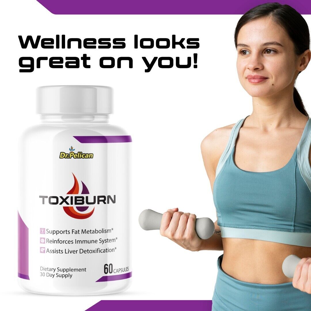 Toxiburn- Liver Support- 12 Bottles- 720 Capsules