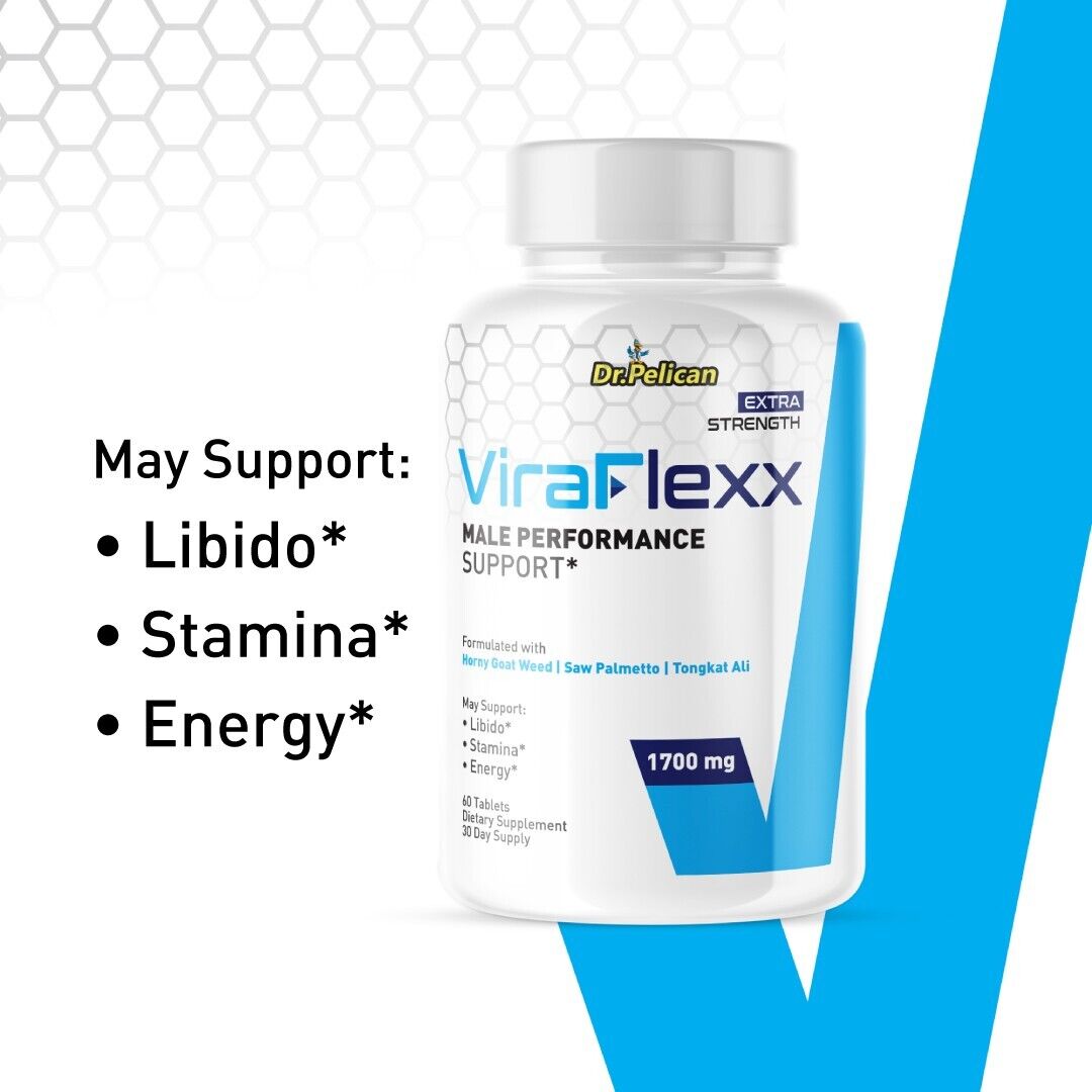 ViraFlexx - Men's Health & Performance- 4 Bottles- 240 Tablets