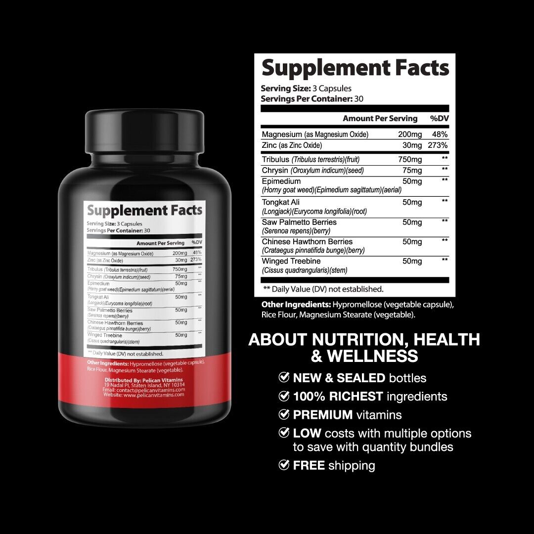 Vigor Fix- Bodybuilding & Men's Health Support- 4 Bottles- 360 Capsules