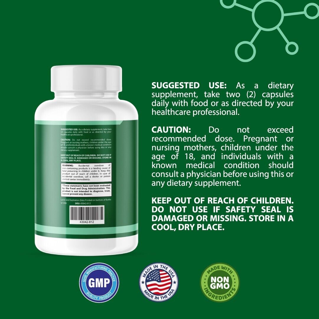 Nerve Savior- Brain Support- 2 Bottles- 120 Capsules