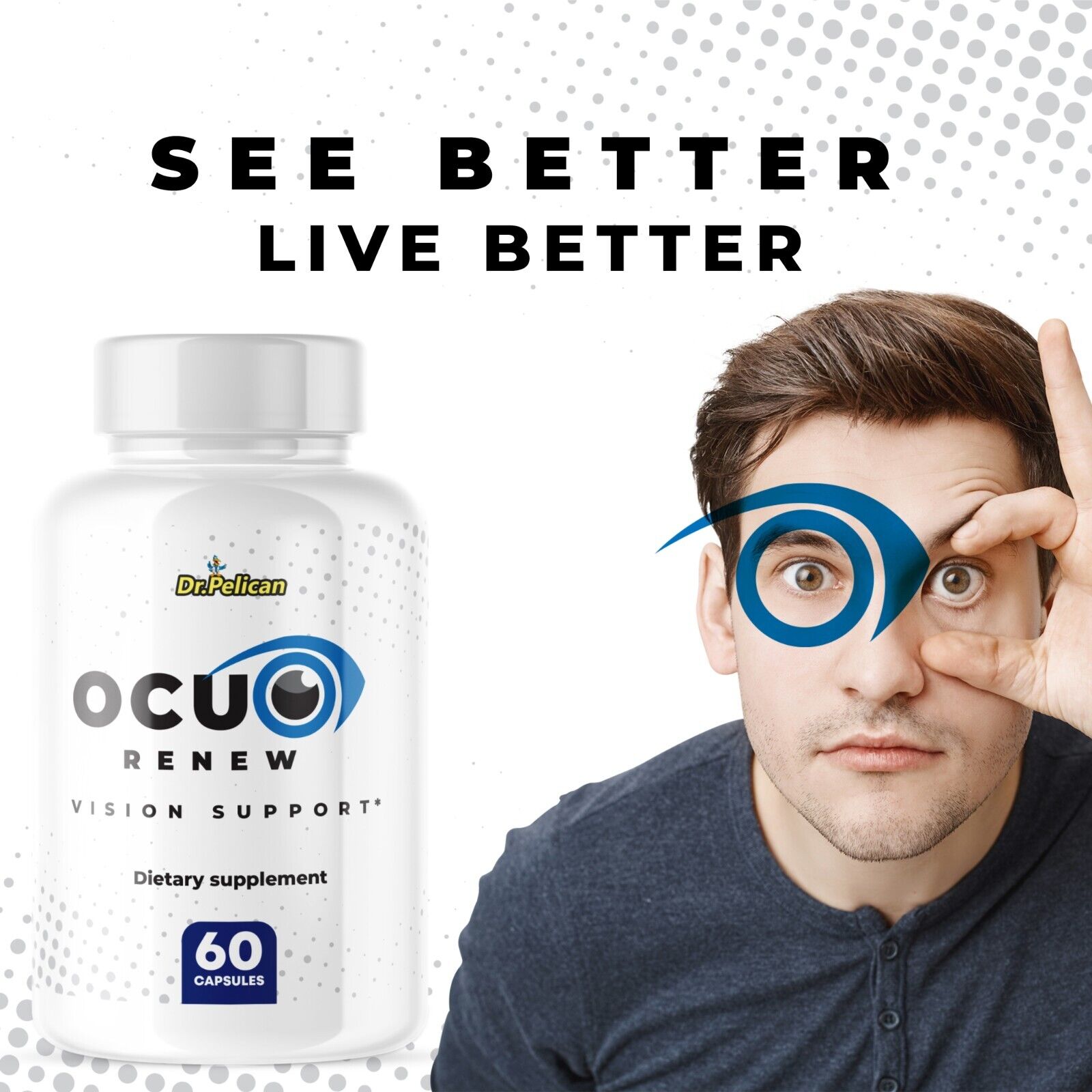 Ocu Renew- Eye Support- 2 Bottles- 120 Capsules