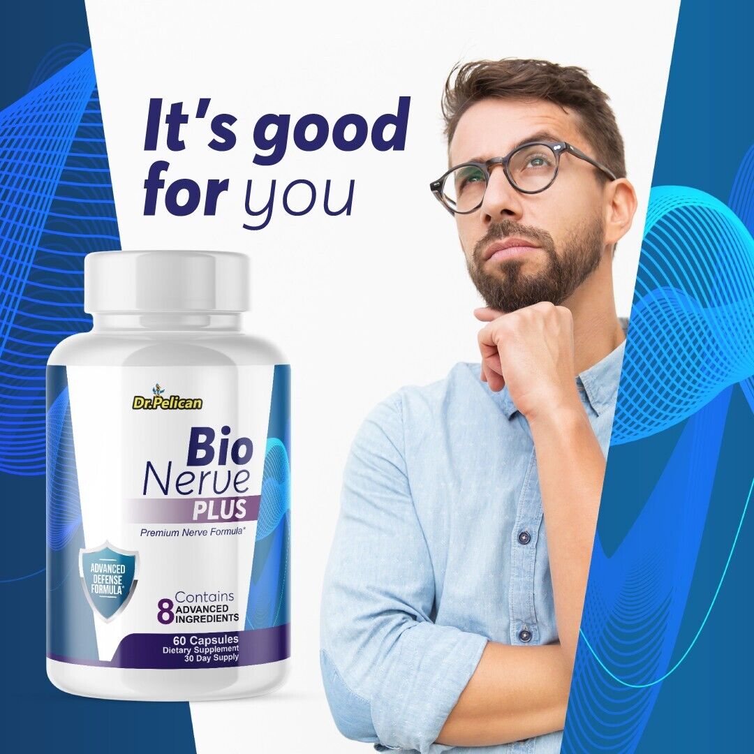Bio Nerve Plus- Nerve & Brain Support- 60 Capsules