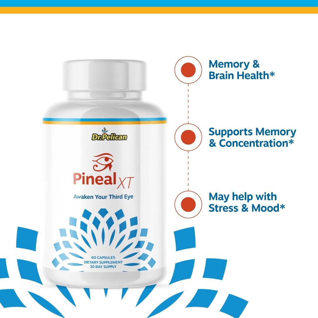 Pineal XT- Nerve & Brain Support- 3 Bottles- 180 Capsules