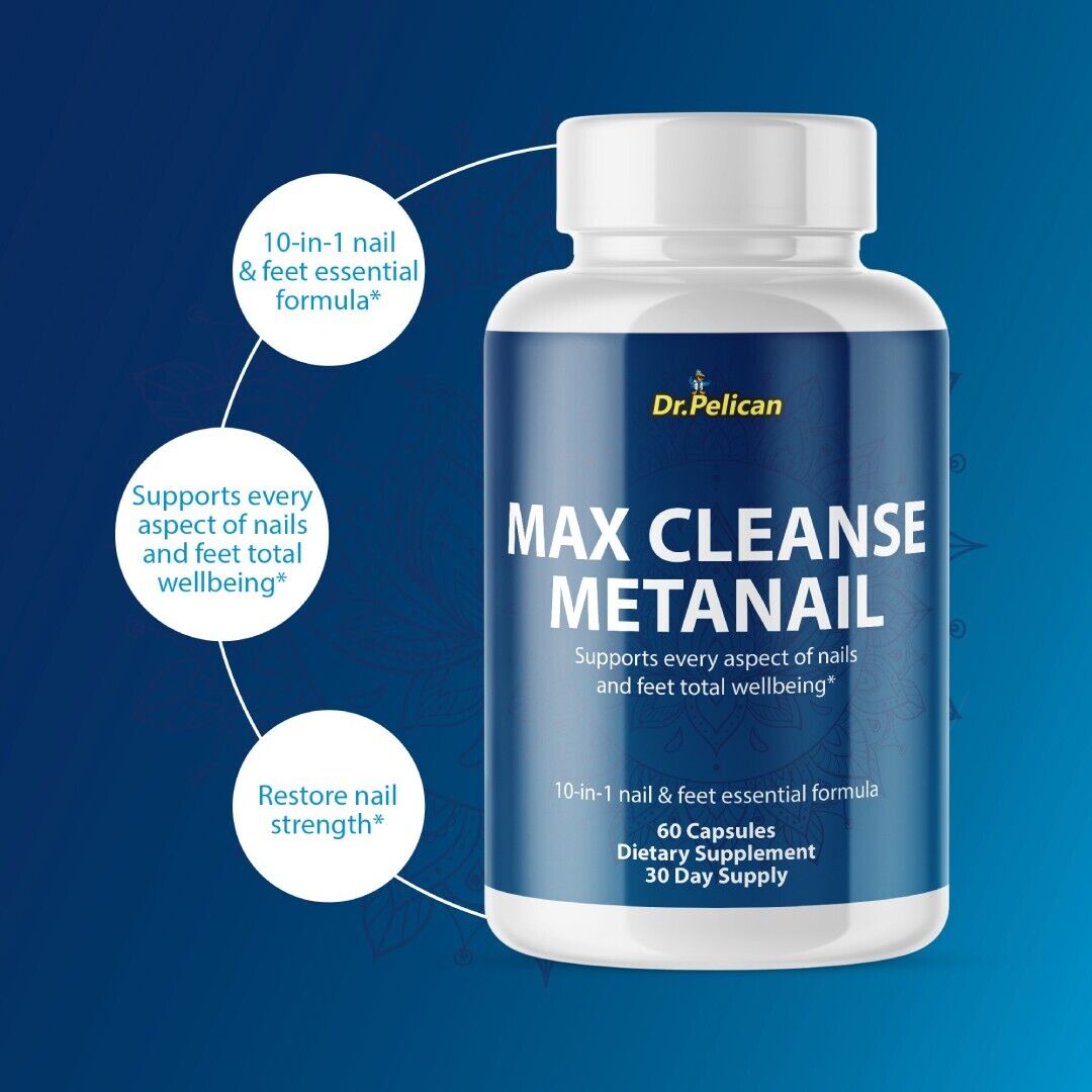 Max Cleanse Metanail- Immune & Nail Support- 60 Capsules