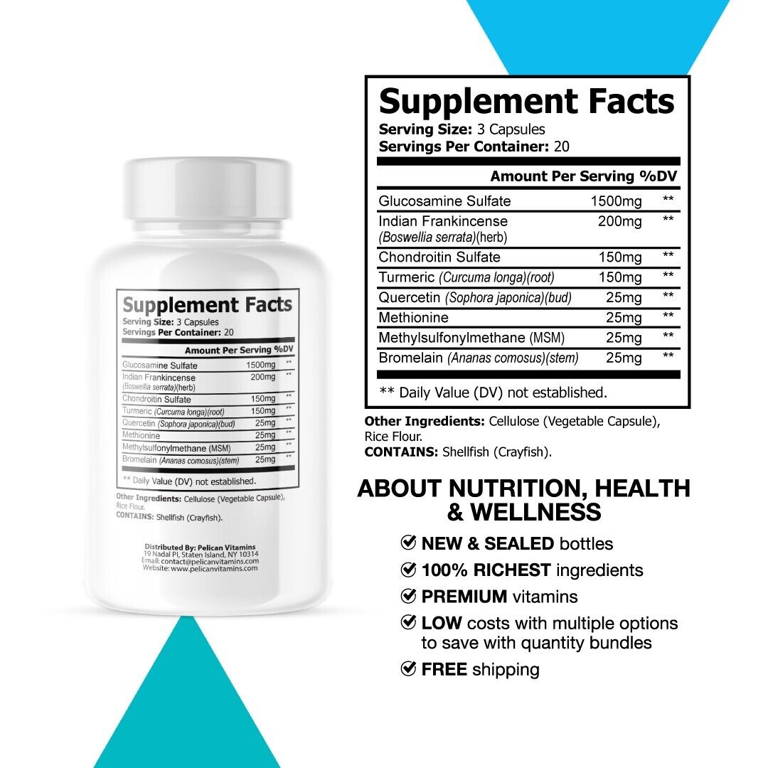 JointEternal- Joint & Cartilage Health Support- 4 Bottles- 240 Capsules