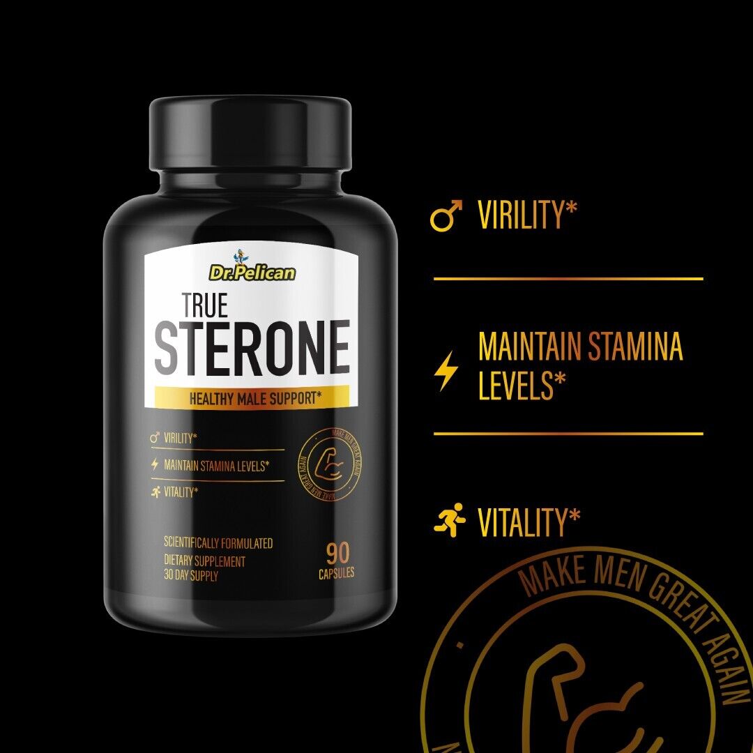 True Sterone- Bodybuilding & Men's Health Support- 90 Capsules