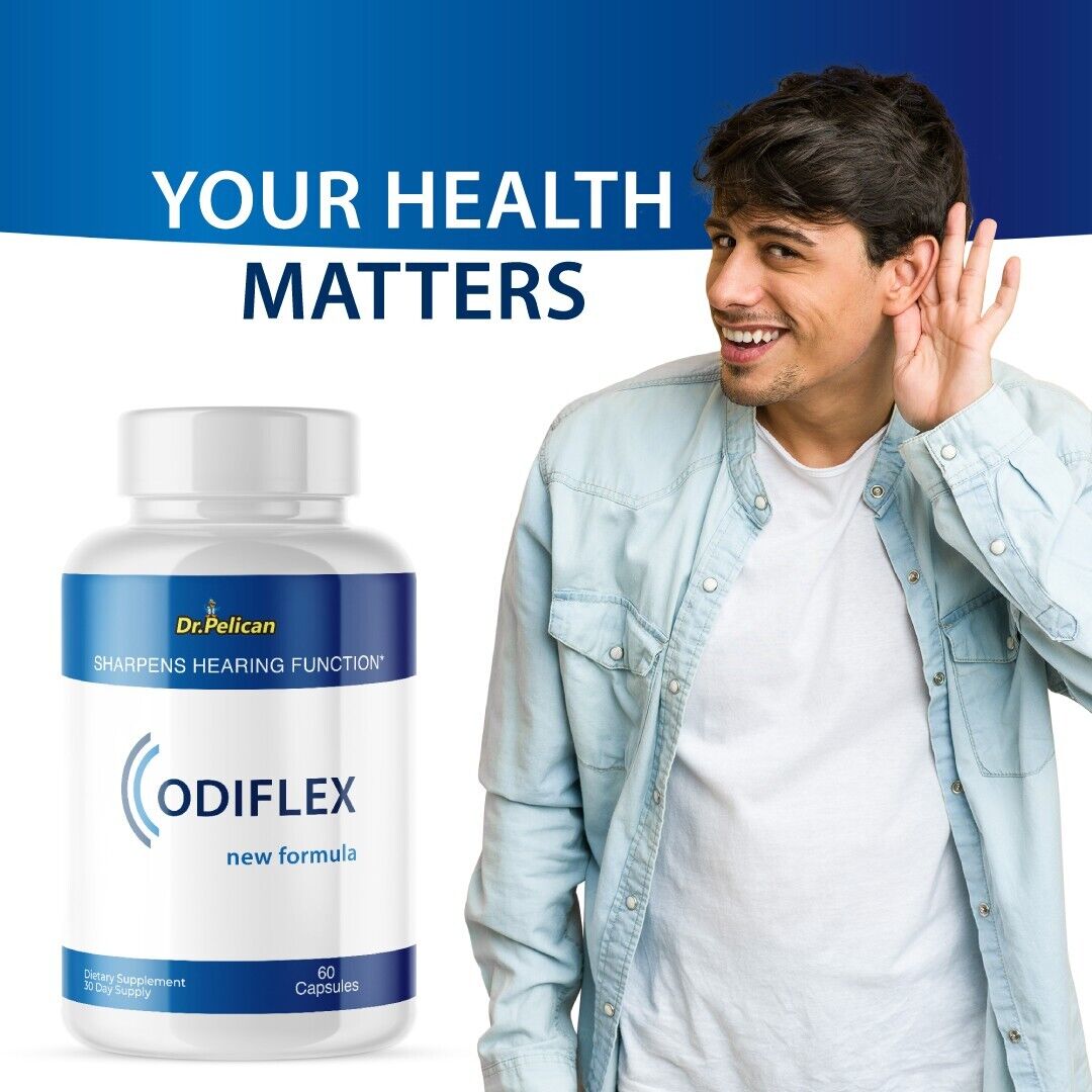 Odiflex- Hearing Support- 10 Bottles- 600 Capsules