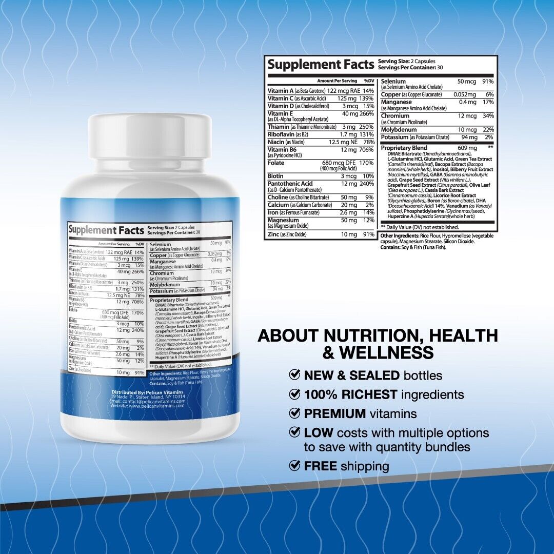Nerventrax- Nerve & Brain Support- 60 Capsules