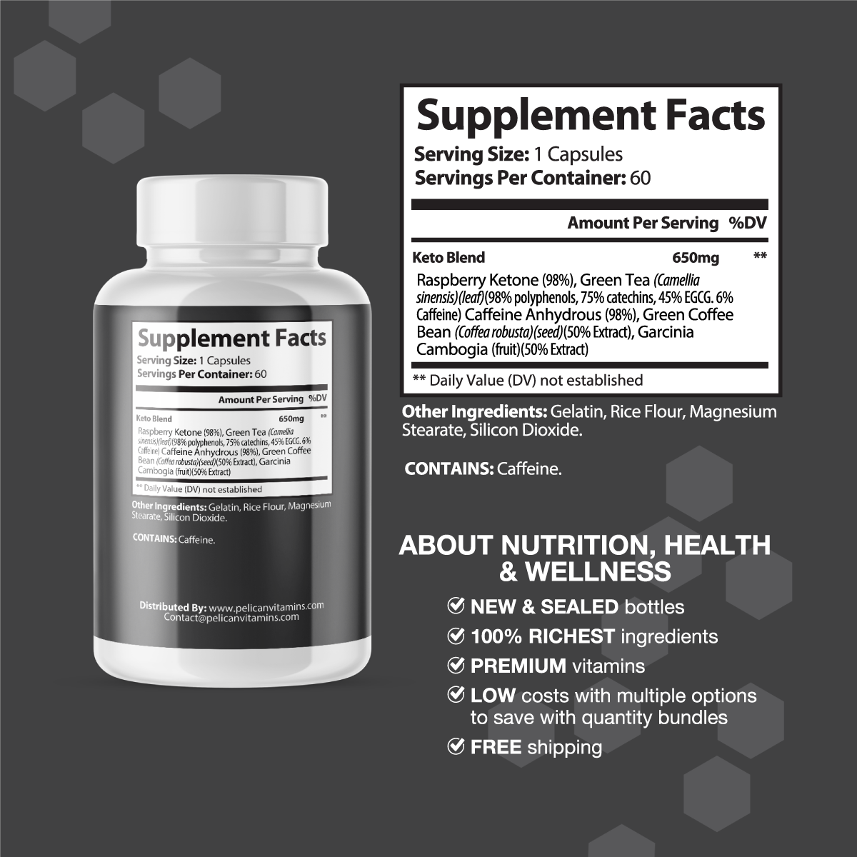 Keto Burn MAX AM-PM-Thermogenic Fat Burner/Weight Loss - 60 Capsules