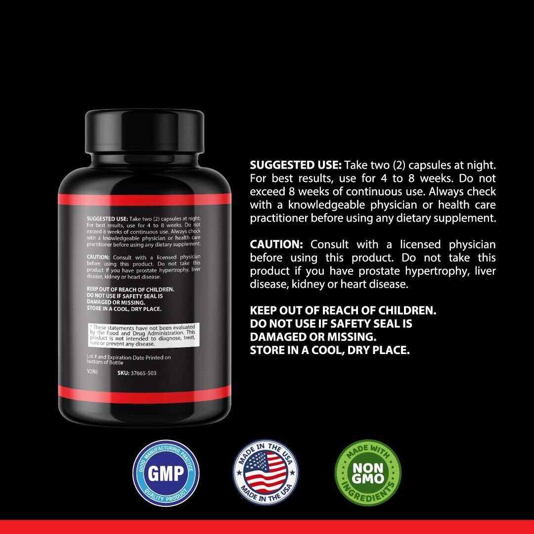 Endopeak- Increase Energy/Health Boost/Muscle Builder- 2 Bottles- 120 Capsules