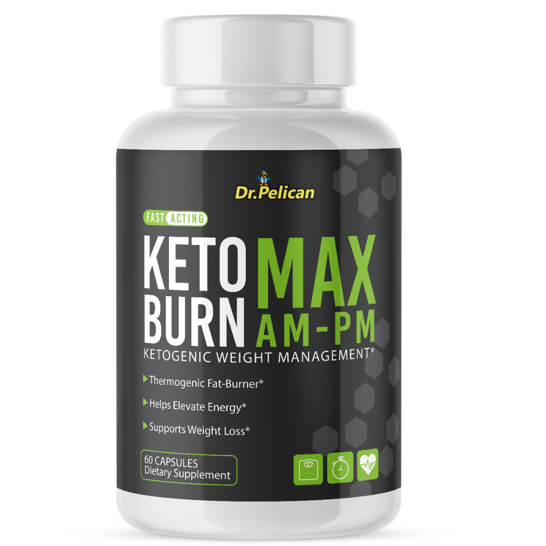 Keto Burn MAX AM-PM-Thermogenic Fat Burner/Weight Loss - 60 Capsules ...