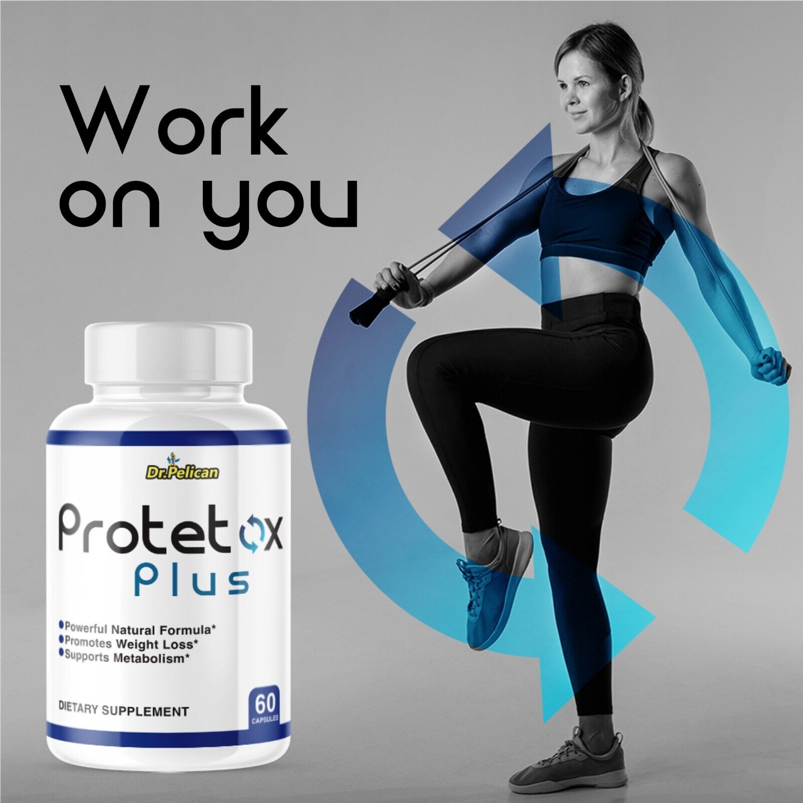 Protetox Plus-Weight Loss/Fat Burner/Metabolism-4 Bottles- 240 Capsules