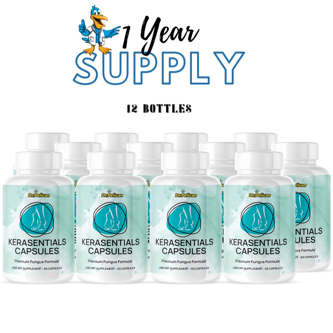 Kerasentials- Skin & Nail Support- 12 Bottles- 720 Capsules