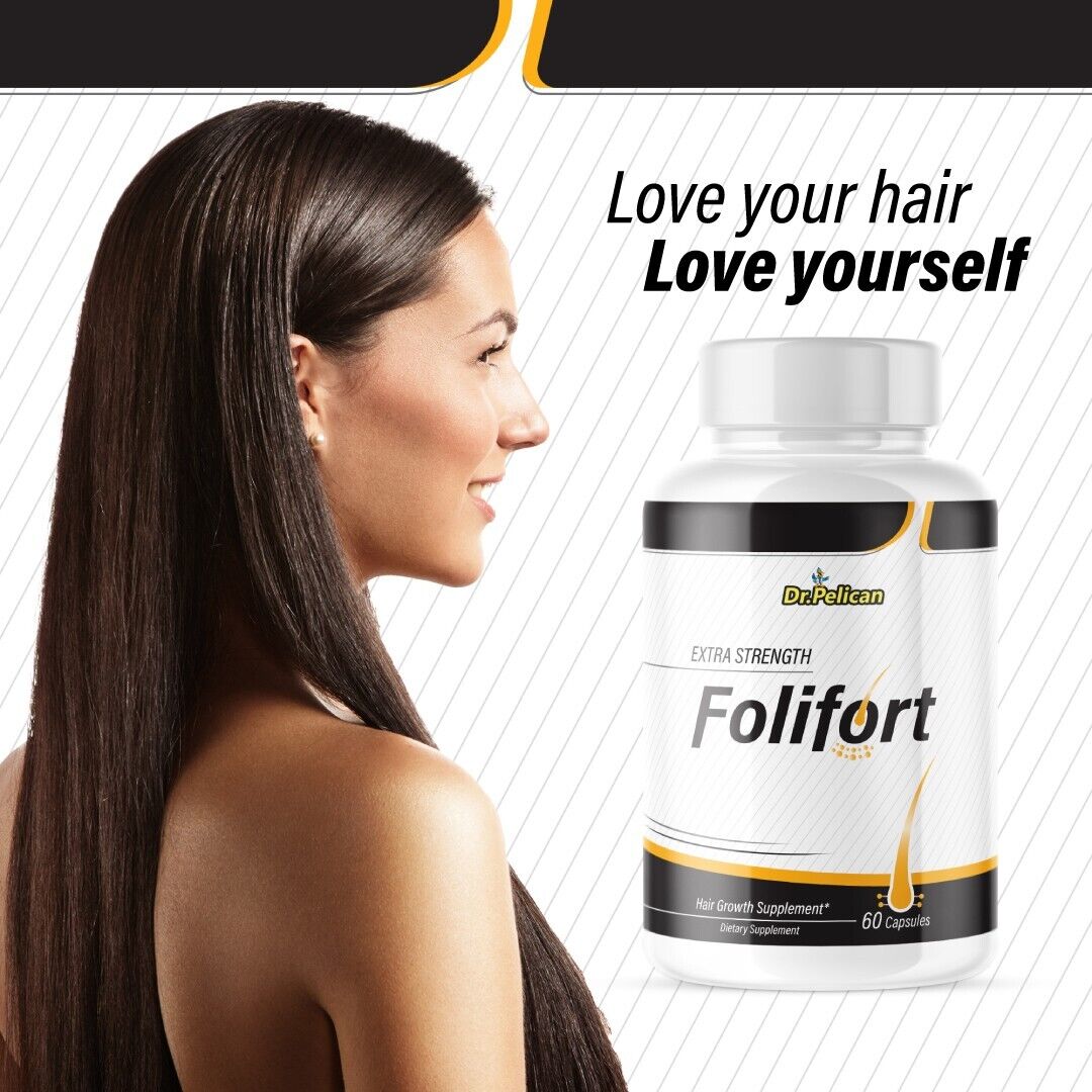 Folifort- Hair Growth & Hair/ Follicles Treatment- 4 Bottles- 240 Capsules