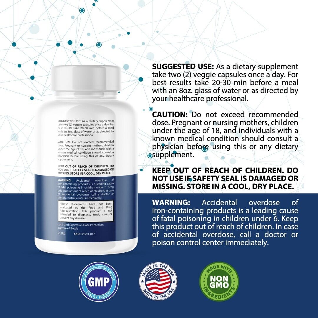 Neuro Tech IQ- Energy/Focus/Mood/Menta Clarity- 3 Bottles- 180 Capsules