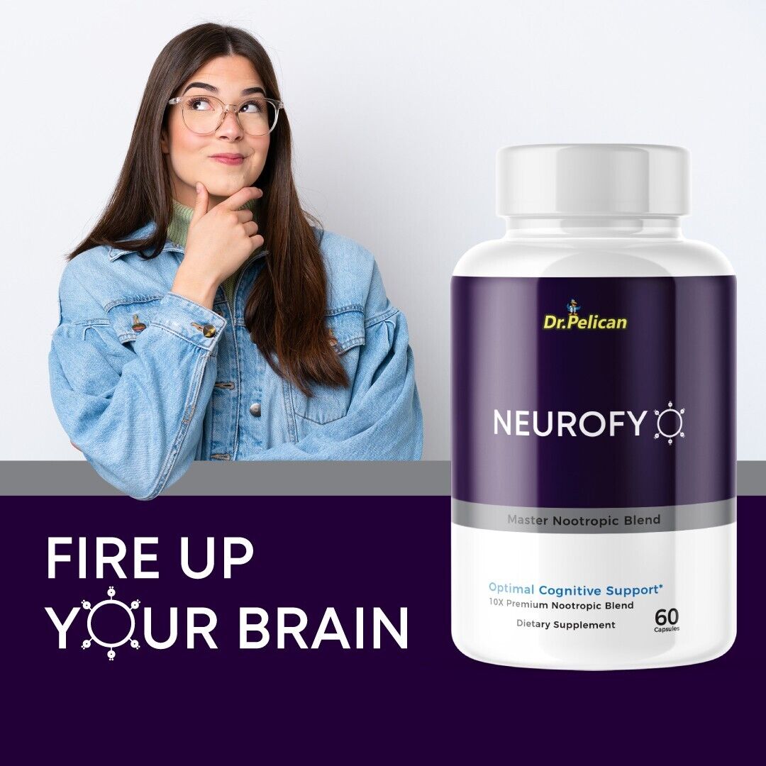 Neurofy-Memory/ Focus/ Mental Clarity- 12 Bottles- 720 Capsules