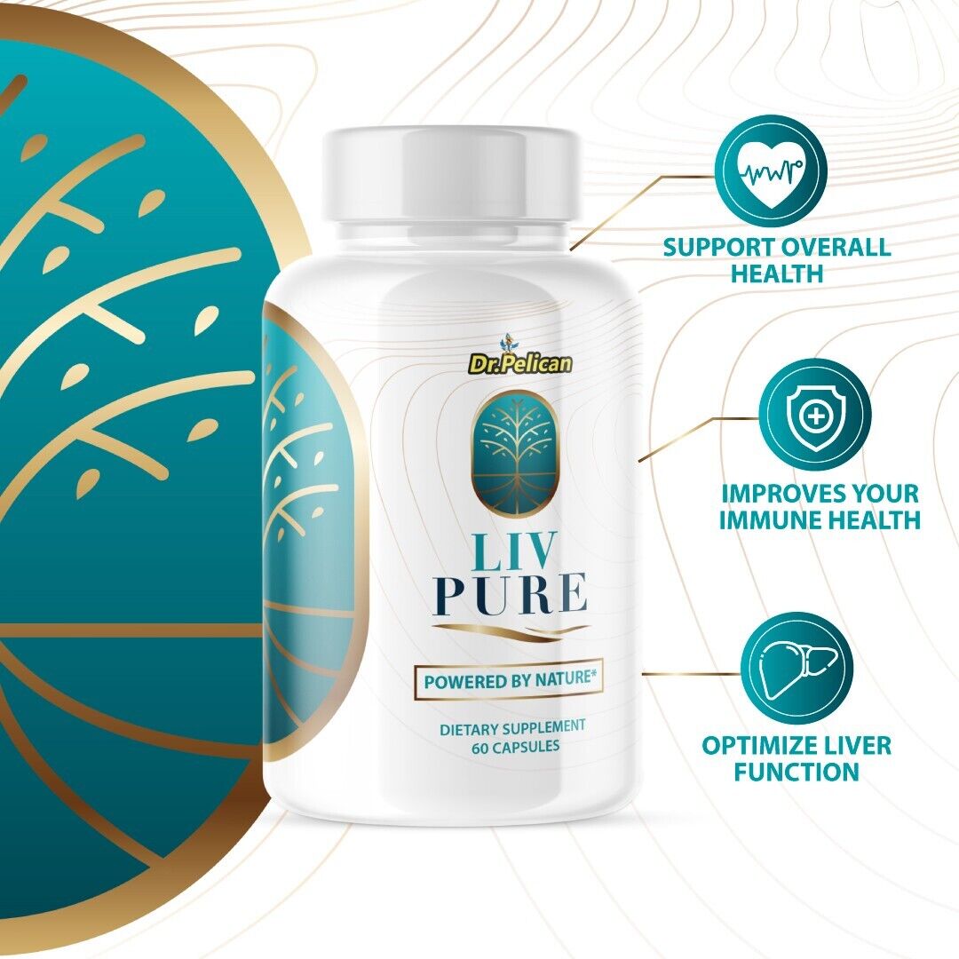 LivPure- Liver Function & Immune Health- 12 Bottles- 720 Capsules