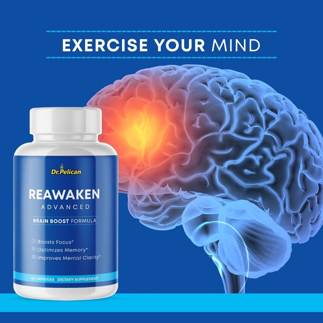 ReAwaken Advanced-Focus/Memory/Brain Boost- 60 Capsules