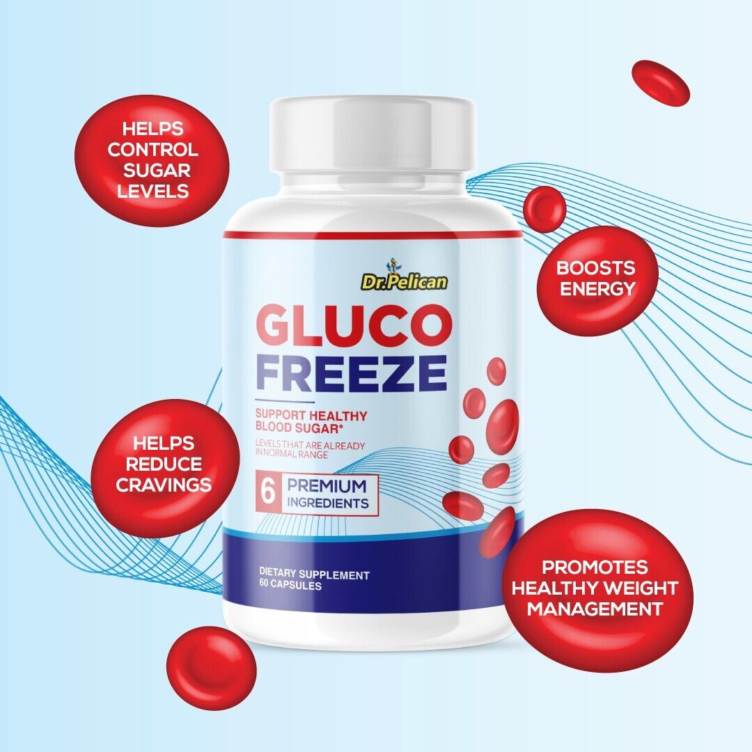 Gluco Freeze- Glucose/ Blood Sugar/ Energy- 60 Capsules
