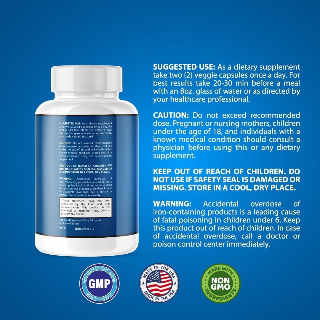 Neuro-Thrive- Brain Support- 12 Bottles- 720 Capsules