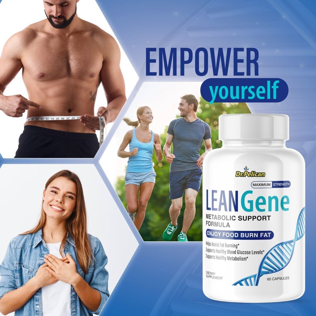 LeanGene- Metabolism Health/ Healthy Blood Levels- 12 Bottles- 720 Capsules