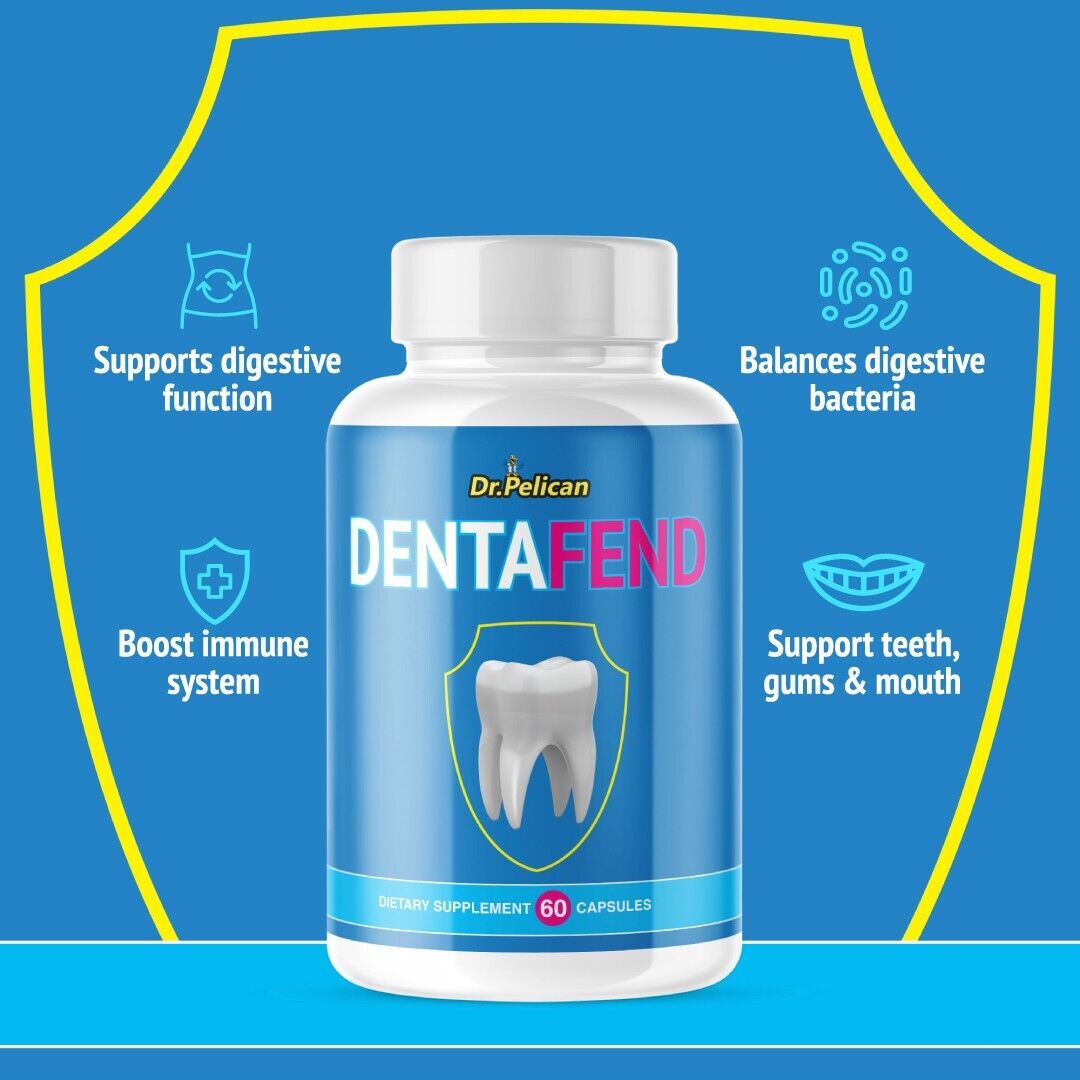 Dentafend-Digestion/ Oral Health / Immune System- 12 Bottles- 720 Capsules