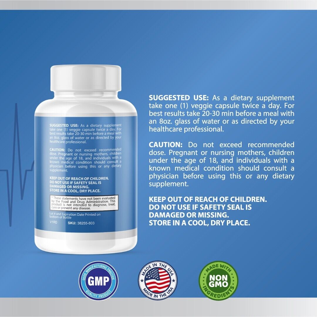 Bazopril- Blood Support- 2 Bottles- 120 Capsules