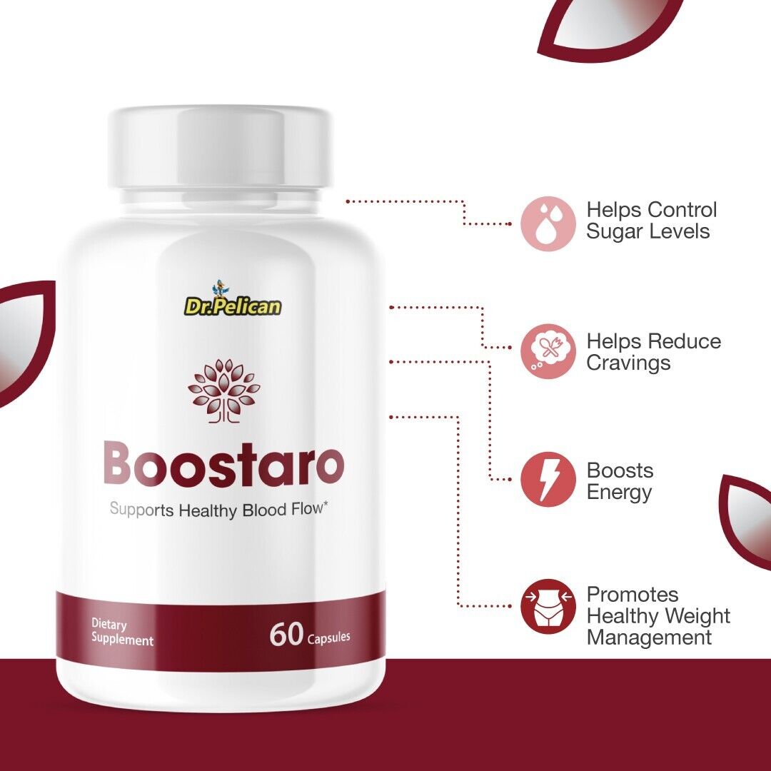 Boostaro- Cravings/Energy/ Weight/ Sugar Levels- 2 Bottles- 120 Capsules
