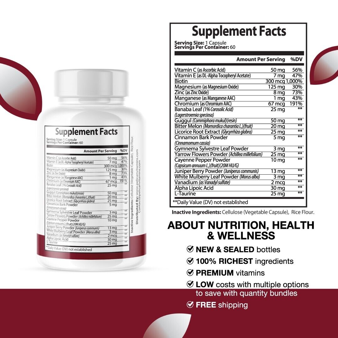 Boostaro- Cravings/Energy/ Weight/ Sugar Levels- 2 Bottles- 120 Capsules