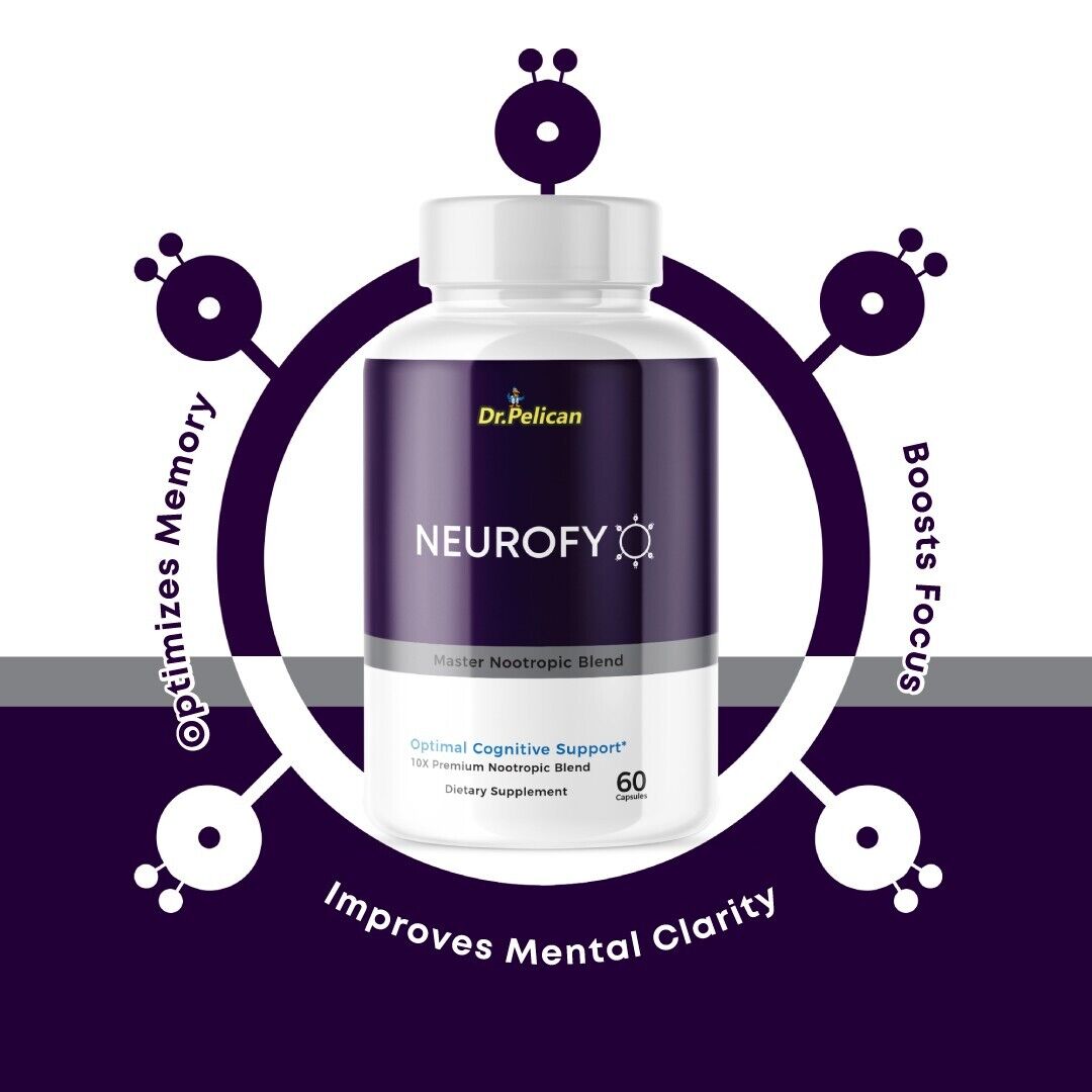 Neurofy-Memory/ Focus/ Mental Clarity- 4 Bottles- 240 Capsules