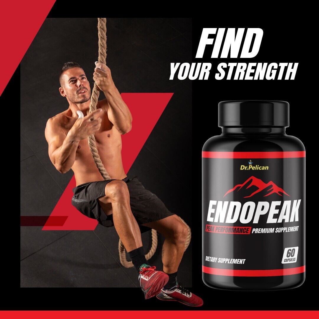 Endopeak- Increase Energy/Health Boost/Muscle Builder- 10 Bottles- 600 Capsules