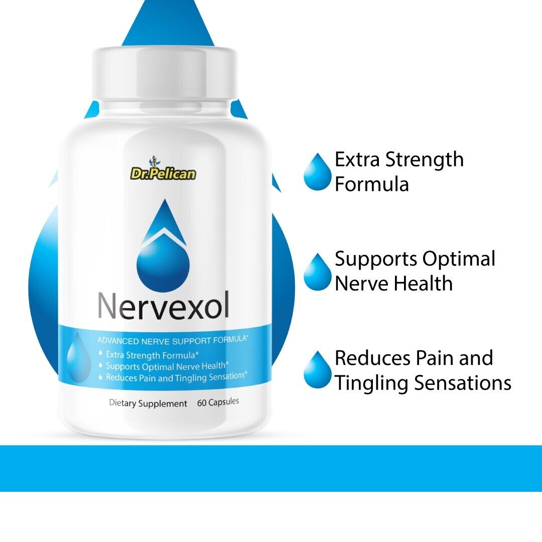 Nervexol- Pain Reducer/ Nerve Health- 10 Bottles- 600 Capsules