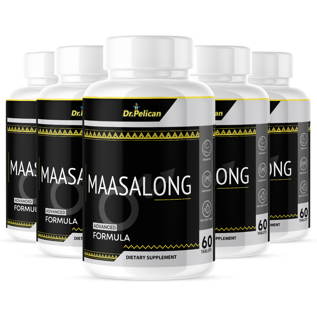 Maasalong- Male Virility/Stamina/Endurance/Strength- 5 Bottles- 300 Tablets