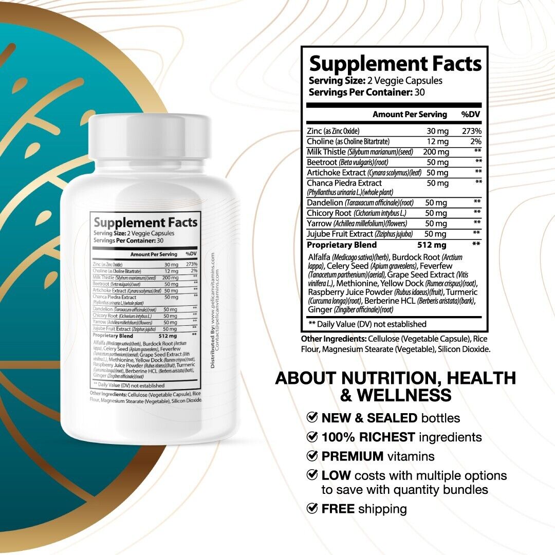 LivPure- Liver Function & Immune Health- 4 Bottles- 240 Capsules