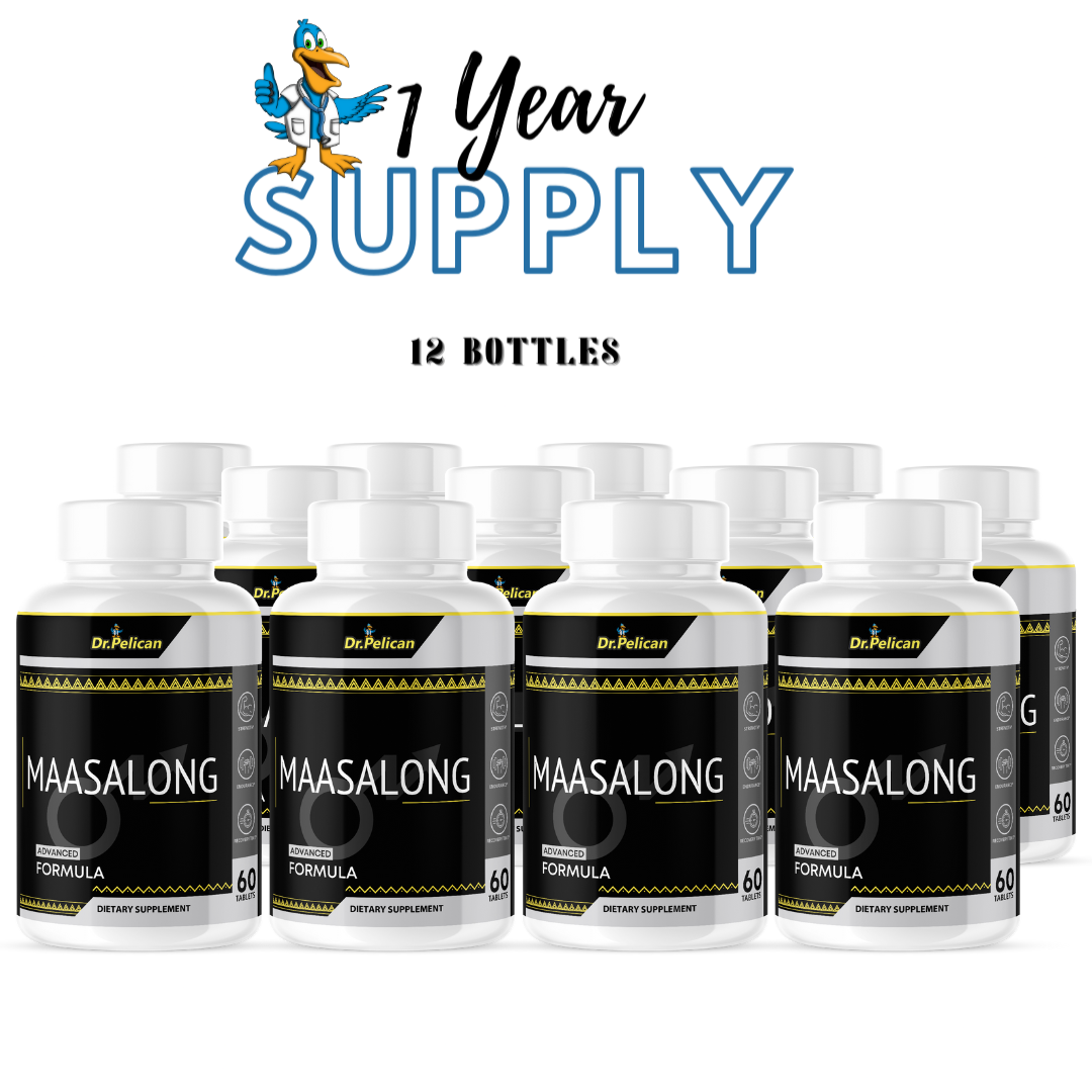 Maasalong- Male Virility/Stamina/Endurance/Strength- 12 Bottles- 720 Tablets