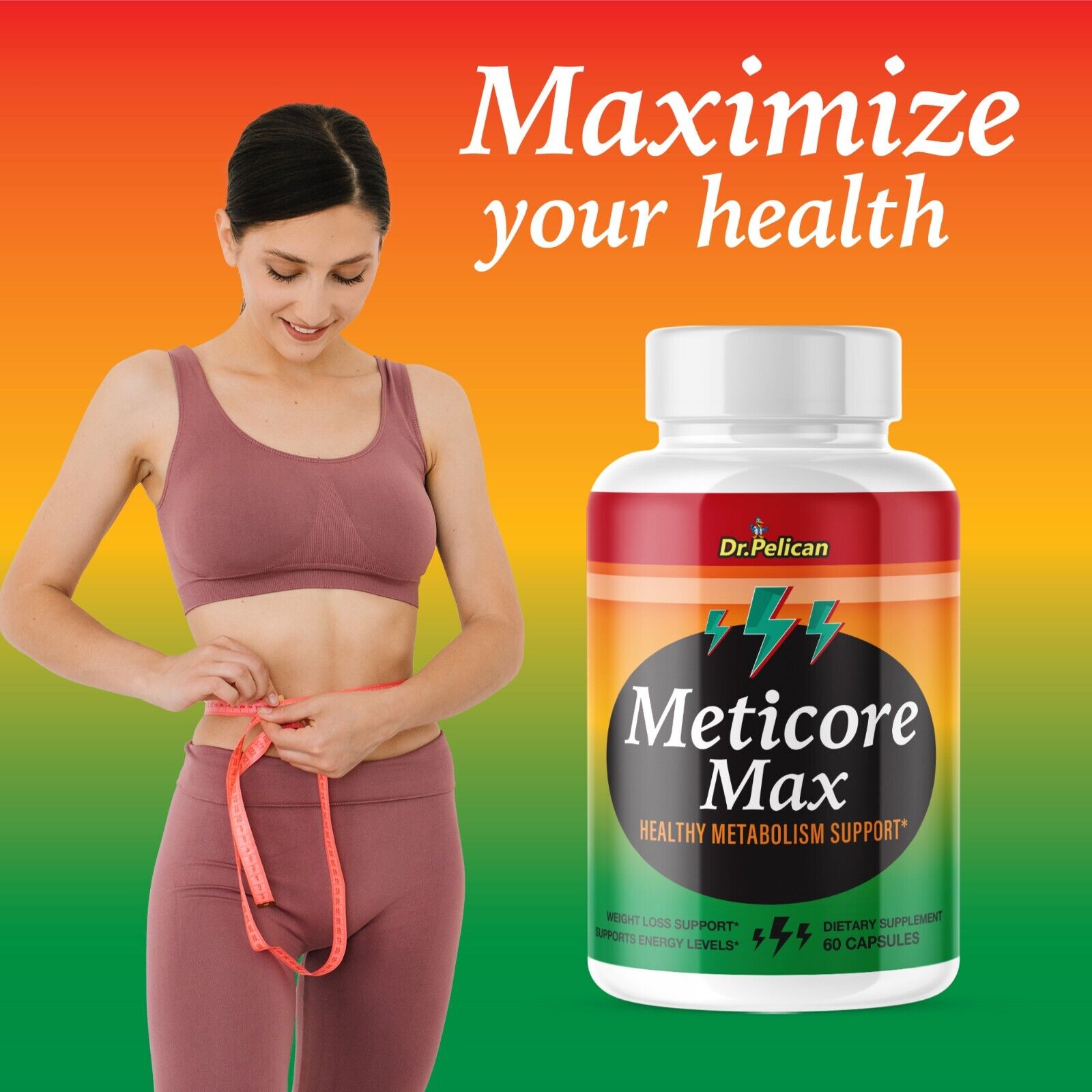 Meticore Max-Weight Loss Support/Metabolism/Energy- 12 Bottles- 720 Capsules
