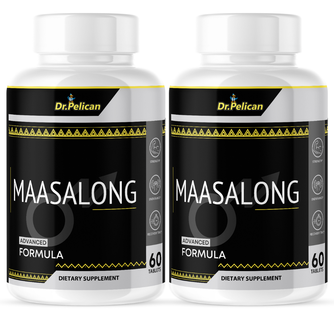 Maasalong- Male Virility/Stamina/Endurance/Strength- 2 Bottles- 120 Tablets