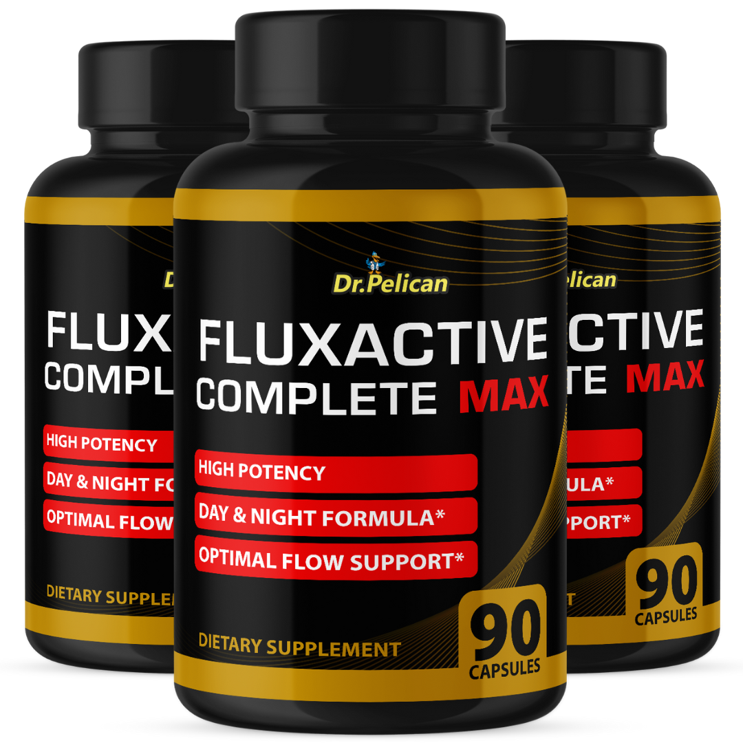 Fluxactive Complete MAX- Male Virility/ Energy/ Workout-3 Bottles- 270 Capsules
