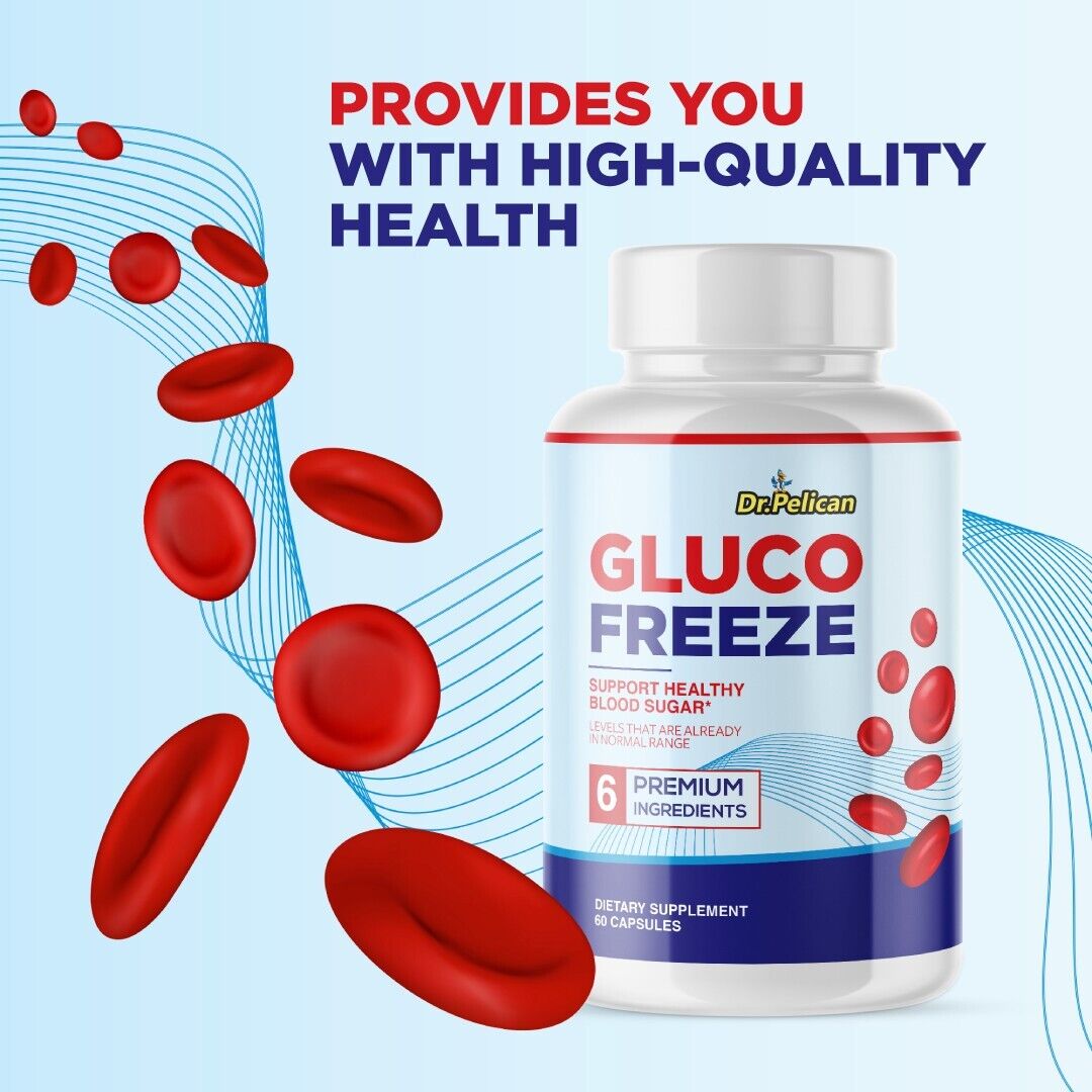 Gluco Freeze- Glucose/ Blood Sugar/ Energy- 3 Bottles- 180 Capsules