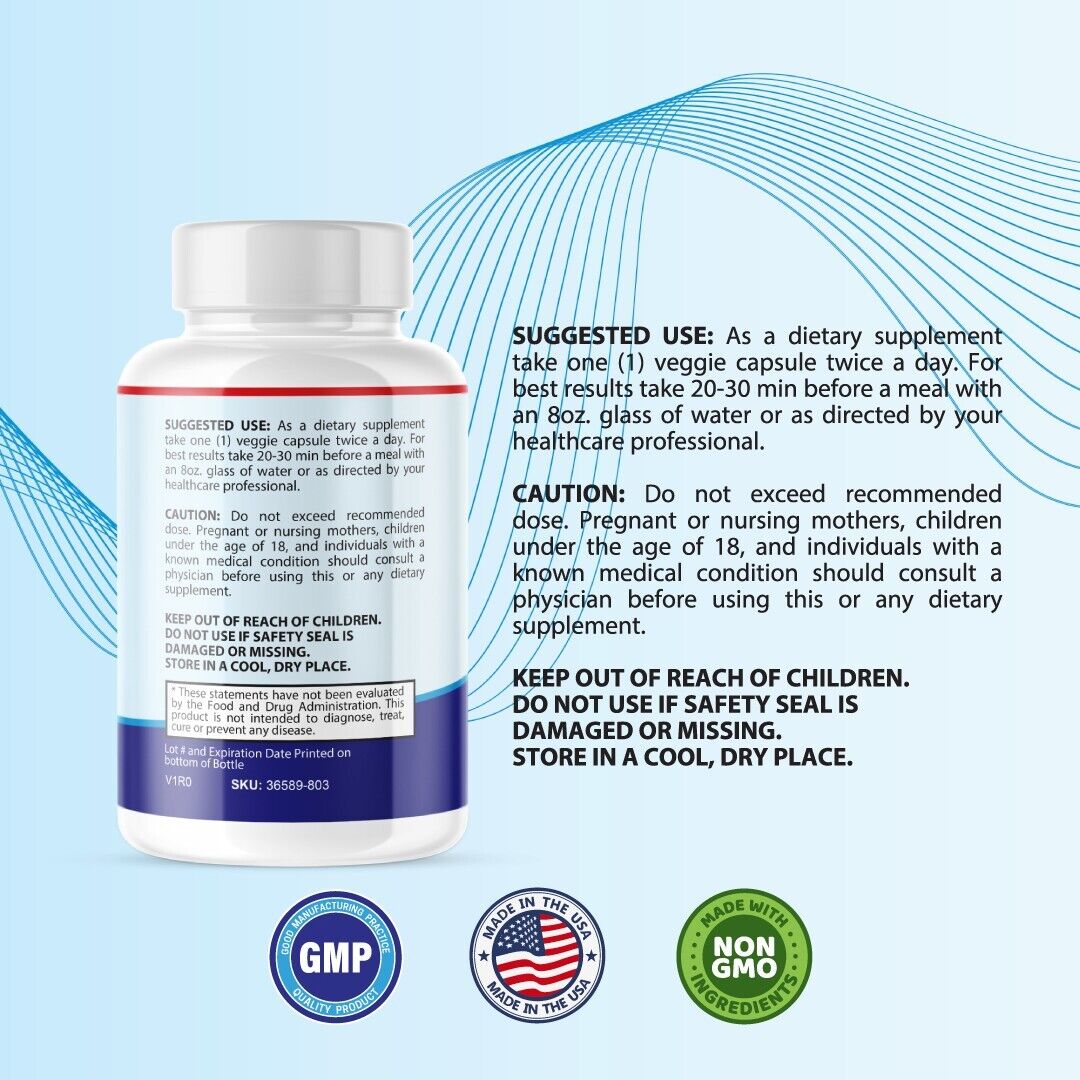 Gluco Freeze- Glucose/ Blood Sugar/ Energy- 2 Bottles- 120 Capsules