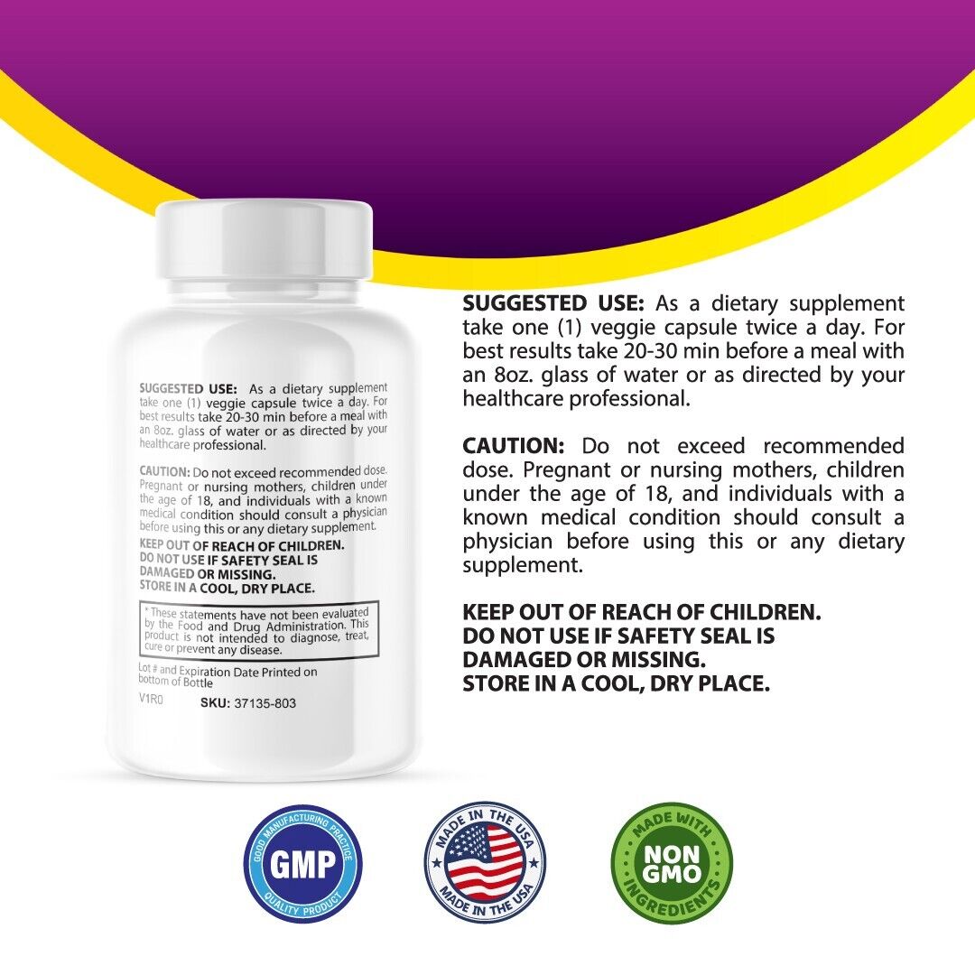 Gluco Shield Pro-Glucose/Blood Sugar/Metabolism Support- 10 Bottles-600 Capsules
