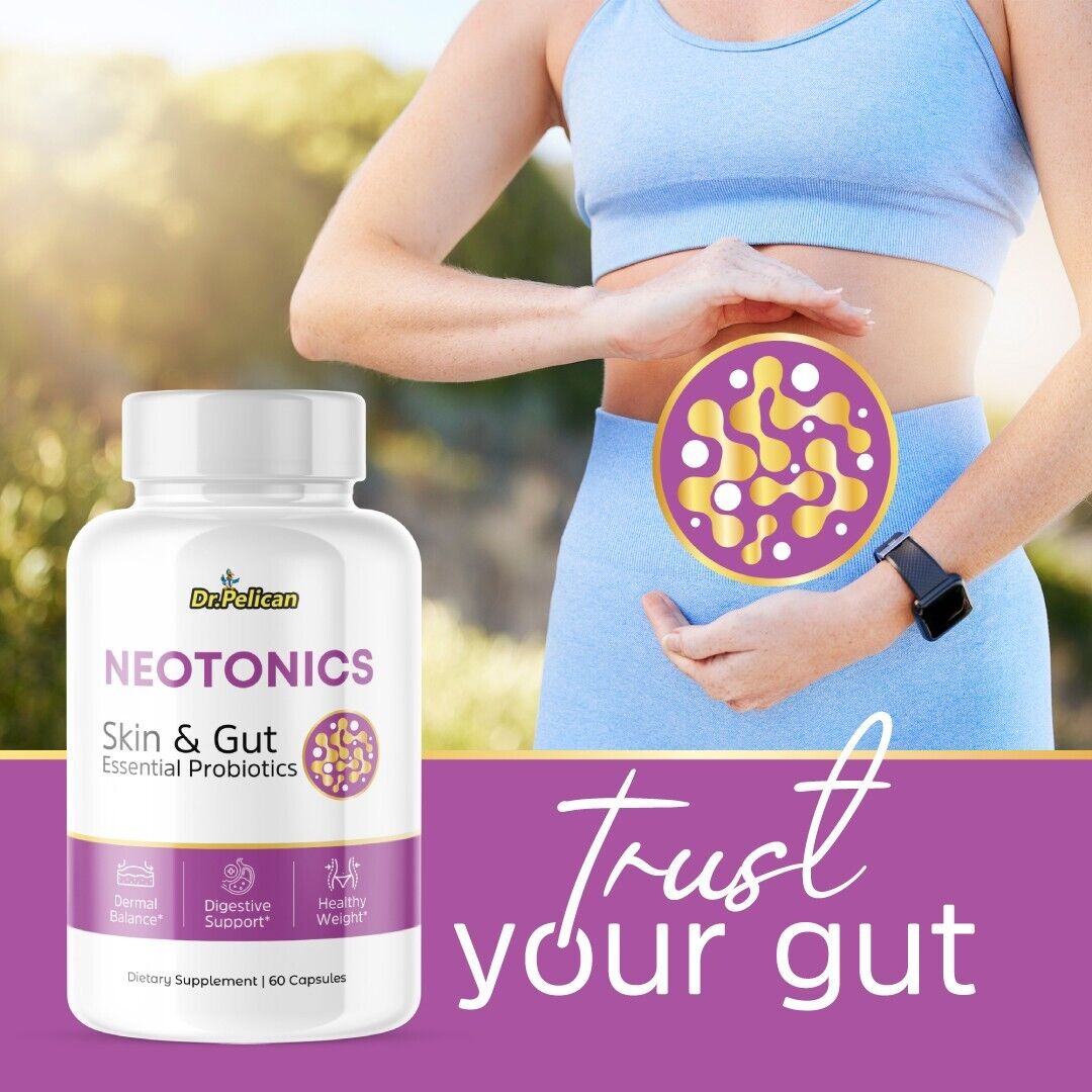 Neotonics- Skin & Dermal Balance/Digestive Support- 12 Bottles- 720 Capsules